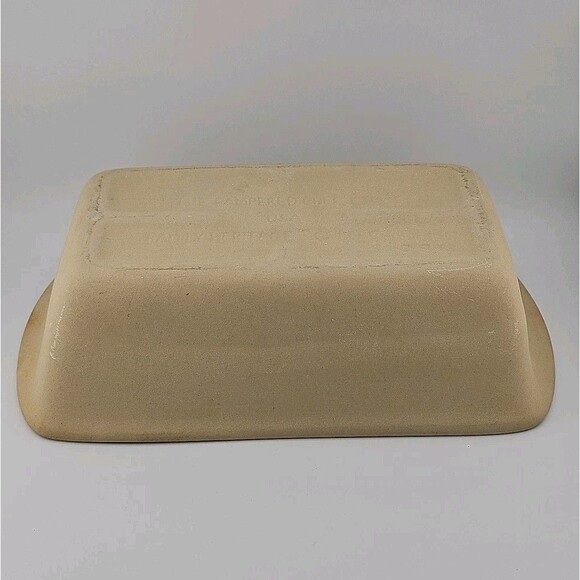 Pampered Chef Stoneware Loaf Pan Bread Meatloaf Made in USA Family Heritage - Picture 9 of 12